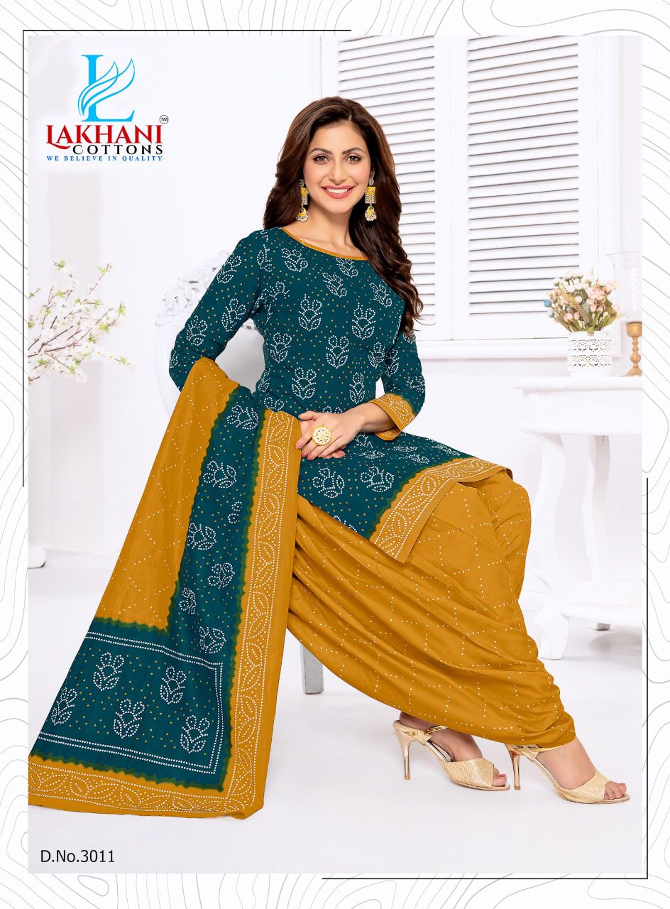 Lakhani Bandhani 3 Regular Wear Wholesale Dress Material Collection